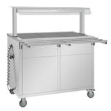 Buffalo Mobile Servery with Solid Heated Top 3x 1/1 GN