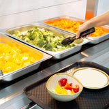 Buffalo Mobile Servery with Solid Heated Top 4x 1/1 GN