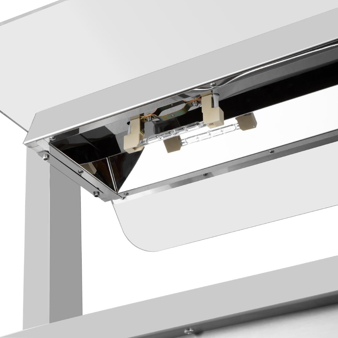Buffalo Mobile Servery with Solid Heated Top 4x 1/1 GN