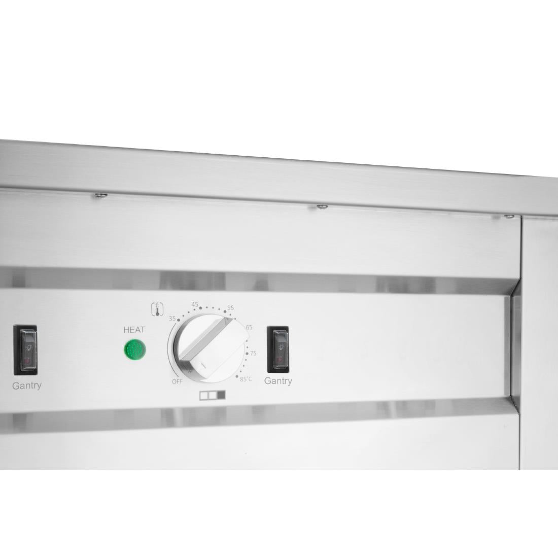 Buffalo Mobile Servery with Solid Heated Top 4x 1/1 GN
