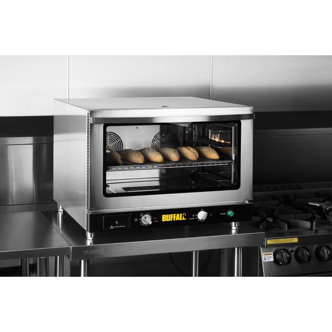 JB189 Buffalo Bakery Convection Oven - 4x600x400mm trays Three Phase 4.6kW