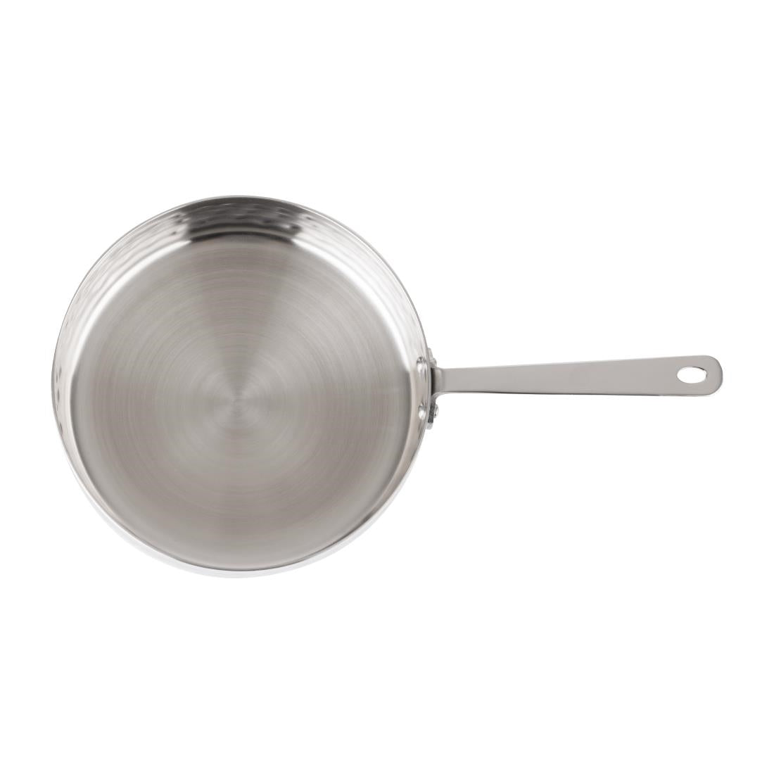 JB194 Olympia Table Presentation Mini Sauce Pan Stainless Steel Hammered - 125x35mm