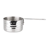 JB195 Olympia Table Presentation Mini Sauce Pan Stainless Steel Hammered - 70x45mm
