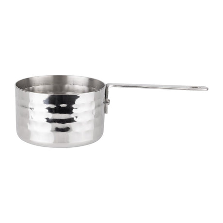 JB195 Olympia Table Presentation Mini Sauce Pan Stainless Steel Hammered - 70x45mm