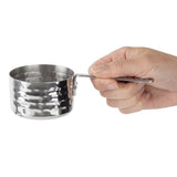 JB195 Olympia Table Presentation Mini Sauce Pan Stainless Steel Hammered - 70x45mm