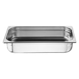 JB370 Nisbets Essentials Stainless Steel Gastronorms 1/1 100mm (Pack 3)