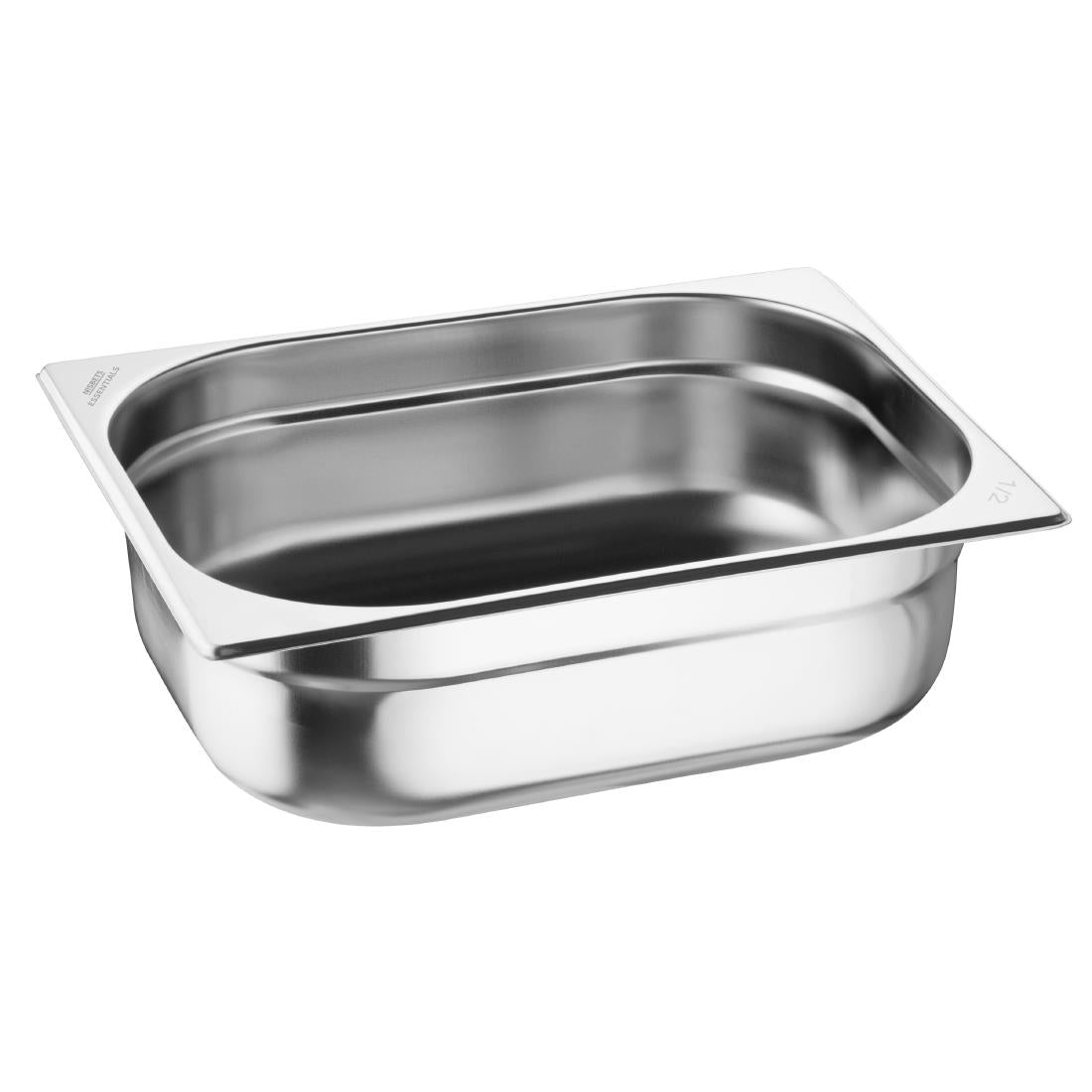 JB372 Nisbets Essentials Stainless Steel Gastronorms 1/2 100mm (Pack 3)