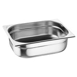 JB372 Nisbets Essentials Stainless Steel Gastronorms 1/2 100mm (Pack 3)