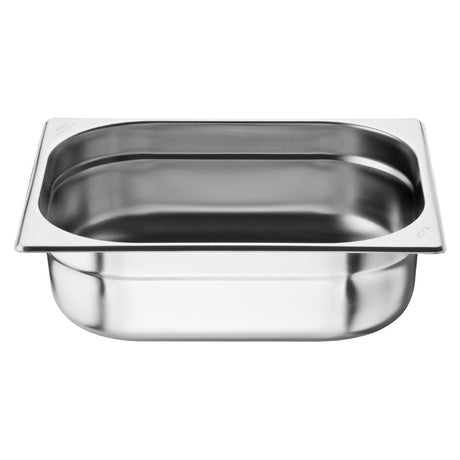 JB372 Nisbets Essentials Stainless Steel Gastronorms 1/2 100mm (Pack 3)