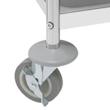 JB373 Vogue 4 Tier Flat Pack Trolley St/St - 710x405x1074mm