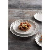 JB395 Olympia Bloom White Scalloped Plate - 276x30mm 11" (Box 4)