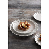 JB396 Olympia Bloom White Scalloped Bowl - 230x46mm 9" (Box 6)