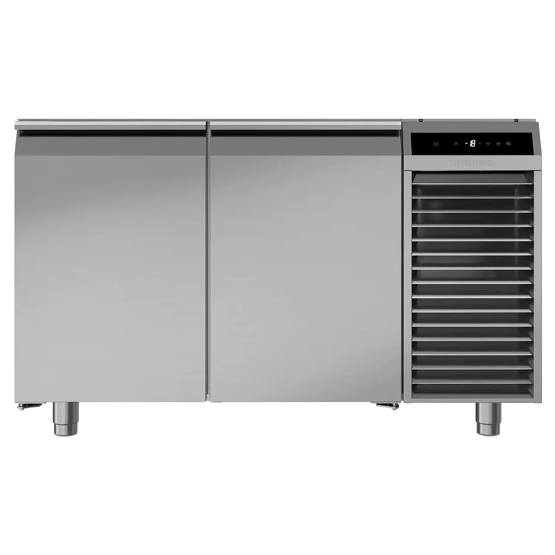 JB418 Liebherr FFTSVG 7521 Double Door Counter Freezer with Splashback 280Ltr