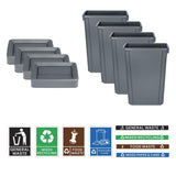JB490 Jantex Slim Bin Label – Mixed Paper & Card