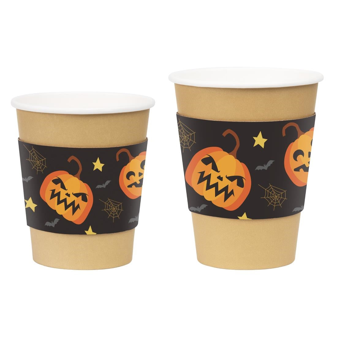 JB540 Fiesta Recyclable Halloween Cup Sleeve for 8oz Hot Cups (Pack 100)
