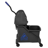 Jantex Two-Compartment Mop Bucket and Wringer Blue 30Ltr