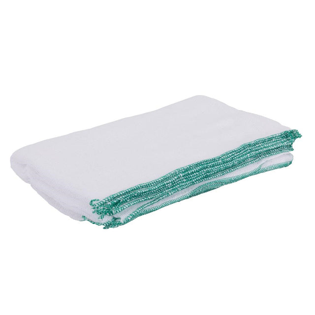Jantex Dish Cloths Green 400x300mm (10 Pack)