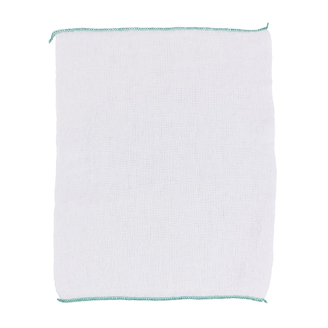 Jantex Dish Cloths Green 400x300mm (10 Pack)