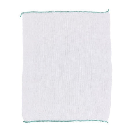 Jantex Dish Cloths Green 400x300mm (10 Pack)