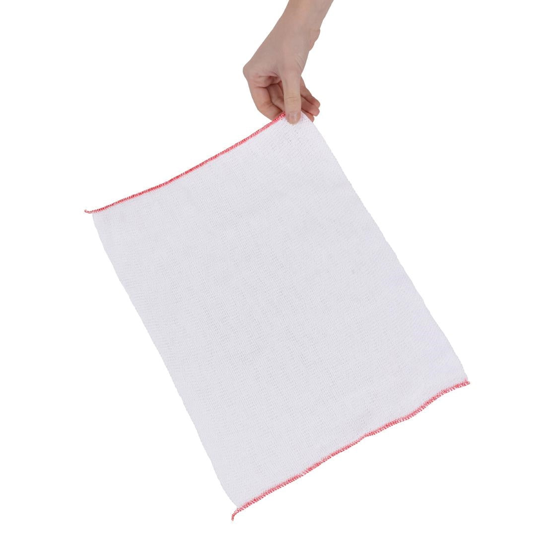 Jantex Dish Cloths Red 400x300mm (10 Pack)