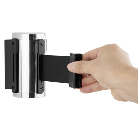 JB680 Bolero Wall Mounted Barrier Strap Black - 3m