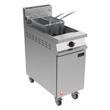 Falcon Dominator Plus Free Standing Natural Gas Fryer on Castors FlG3840