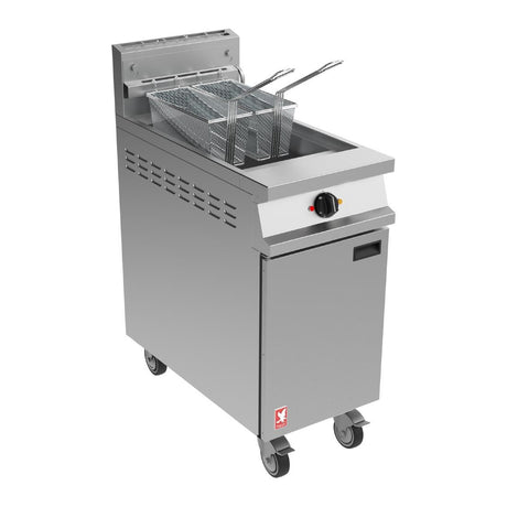 Falcon Dominator Plus Free Standing Natural Gas Filtration Fryer on Castors G3840F