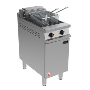 Falcon Dominator Plus Free Standing Electric Twin Filtration Fryer on Feet E3845F2