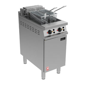 Falcon Dominator Plus Free Standing Electric Twin Filtration Angel Fryer on Feet E3845F2X
