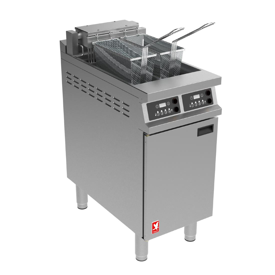 Falcon Dominator Plus Free Standing Electric Programmable Filtration Angel Fryer on Feet E3845FXP