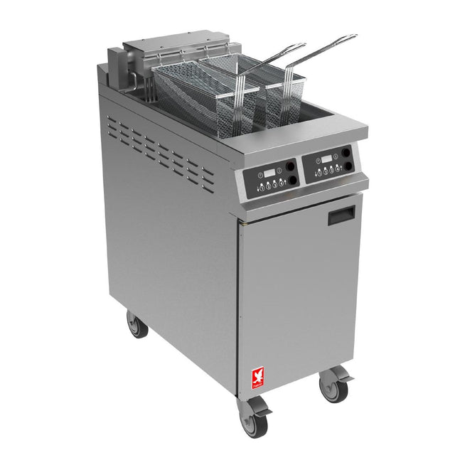 Falcon Dominator Plus Free Standing Electric Programmable Angel Fryer on Feet E3845XP