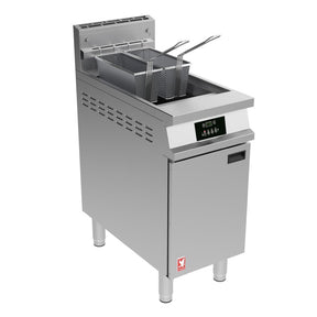Falcon Dominator Plus Free Standing Programmable Natural Gas Fryer on Feet G3840P