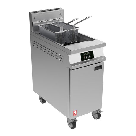 Falcon Dominator Plus Free Standing Programmable Natural Gas Fryer on Castors G3840P