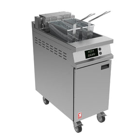 Falcon Dominator Plus Free Standing Programmable Electric Filtration Angel Fryer on Castors E3840FXP