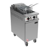 Falcon Dominator Plus Free Standing Electric Twin Filtration Angel Fryer on Castors E3845F2X