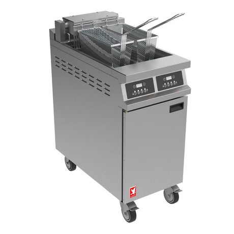 Falcon Dominator Plus Free Standing Electric Programmable Fryer on Castors E3845P