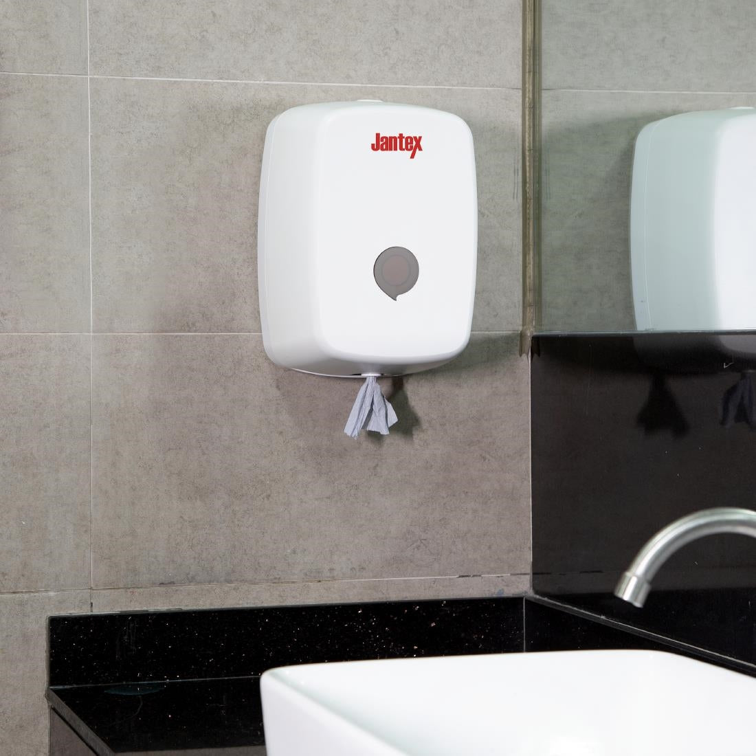 Jantex Centre Feed Dispenser White