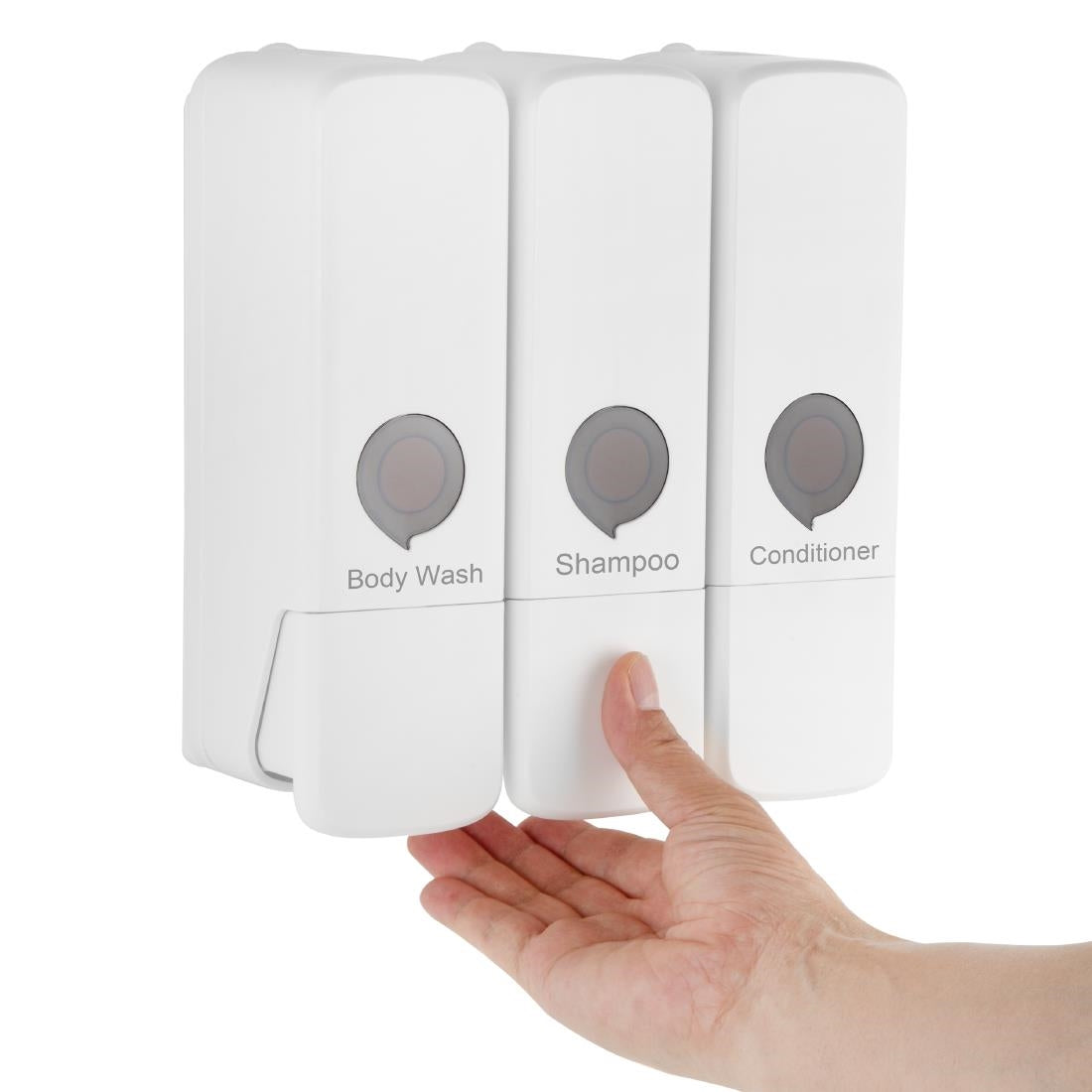 Jantex Triple Shower Dispenser White