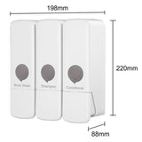 Jantex Triple Shower Dispenser White