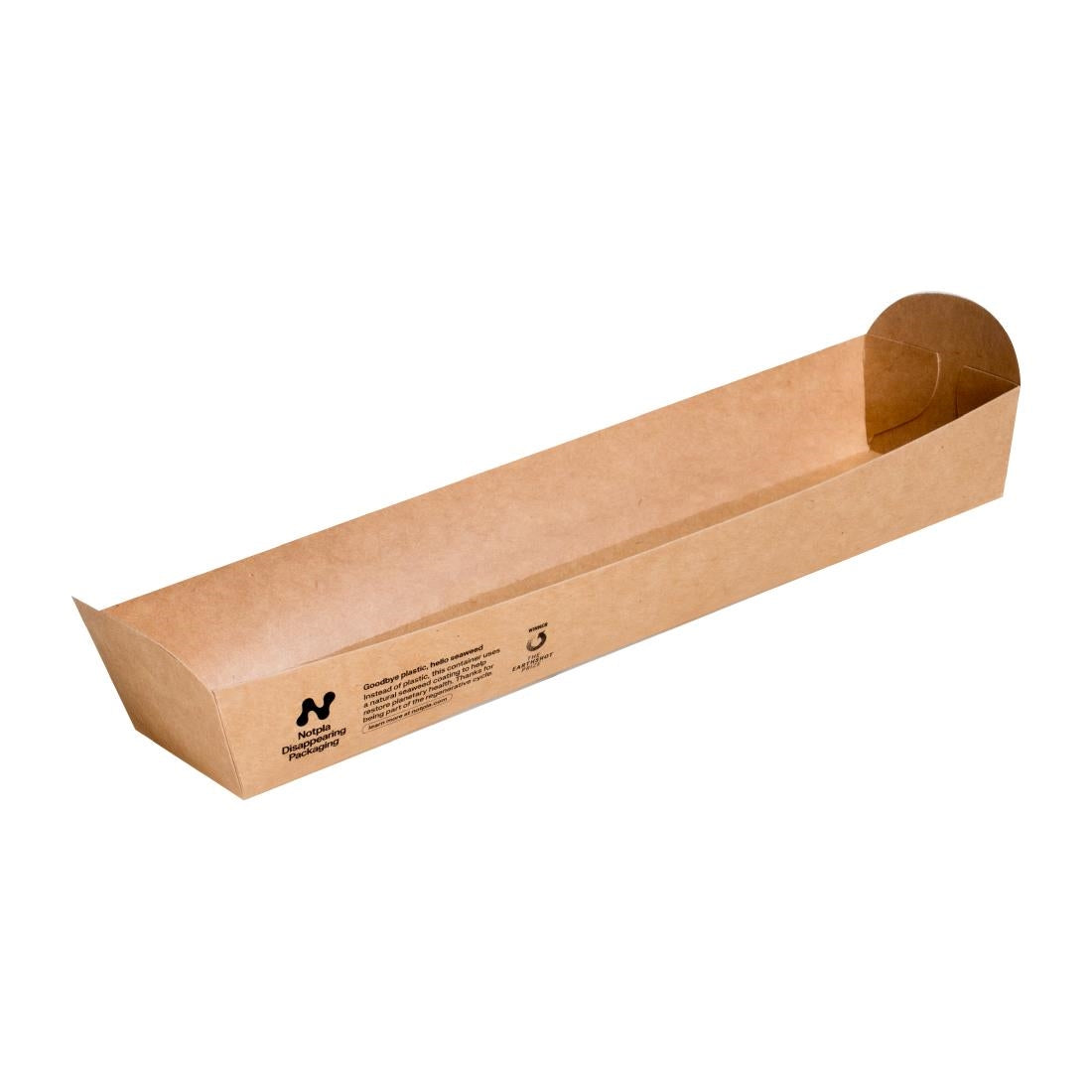 JB816 Notpla Hotdog Tray 10"x3" (Pack 320)