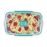 Sistema Minty Teal Microwave Rectangle Container 1.25Ltr ( 6 Pack)