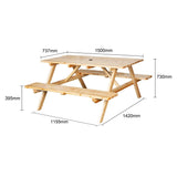 Bolero Elements Wooden Picnic Table & Bench Set 5ft