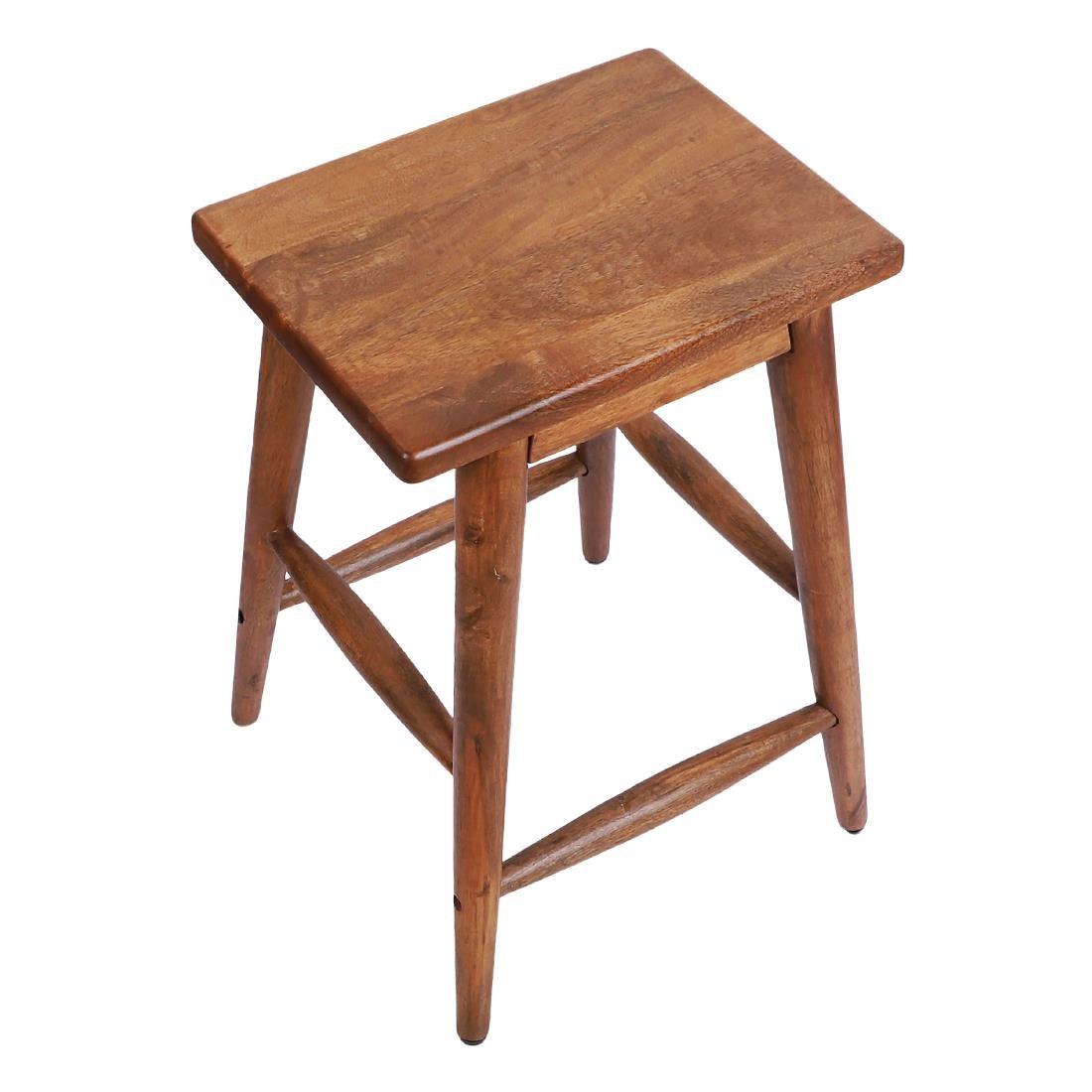 Bolero Halsbury Mango Wood Stools (2 Pack)