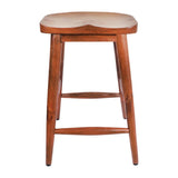 Bolero Halsbury Curved Mango Wood Stools (2 Pack)
