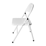 Bolero Folding Metal Chairs White (4 Pack)
