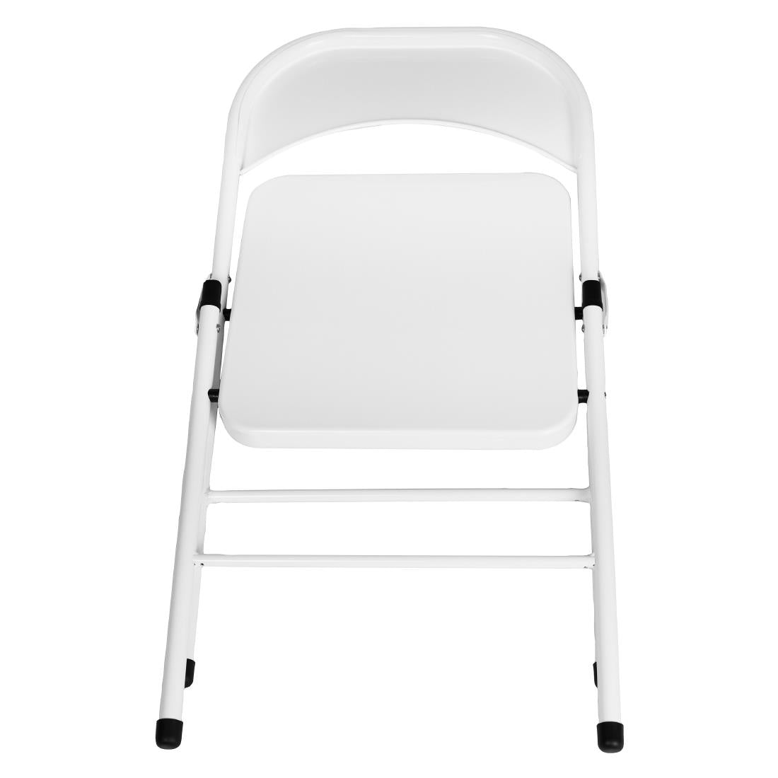 Bolero Folding Metal Chairs White (4 Pack)