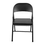 Bolero Folding Metal Chairs Black (4 Pack)
