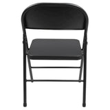 Bolero Folding Metal Chairs Black (4 Pack)