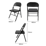 Bolero Folding Metal Chairs Black (4 Pack)