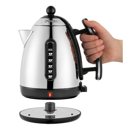 JB908 Dualit Jug Kettle Black/Polished 3kW